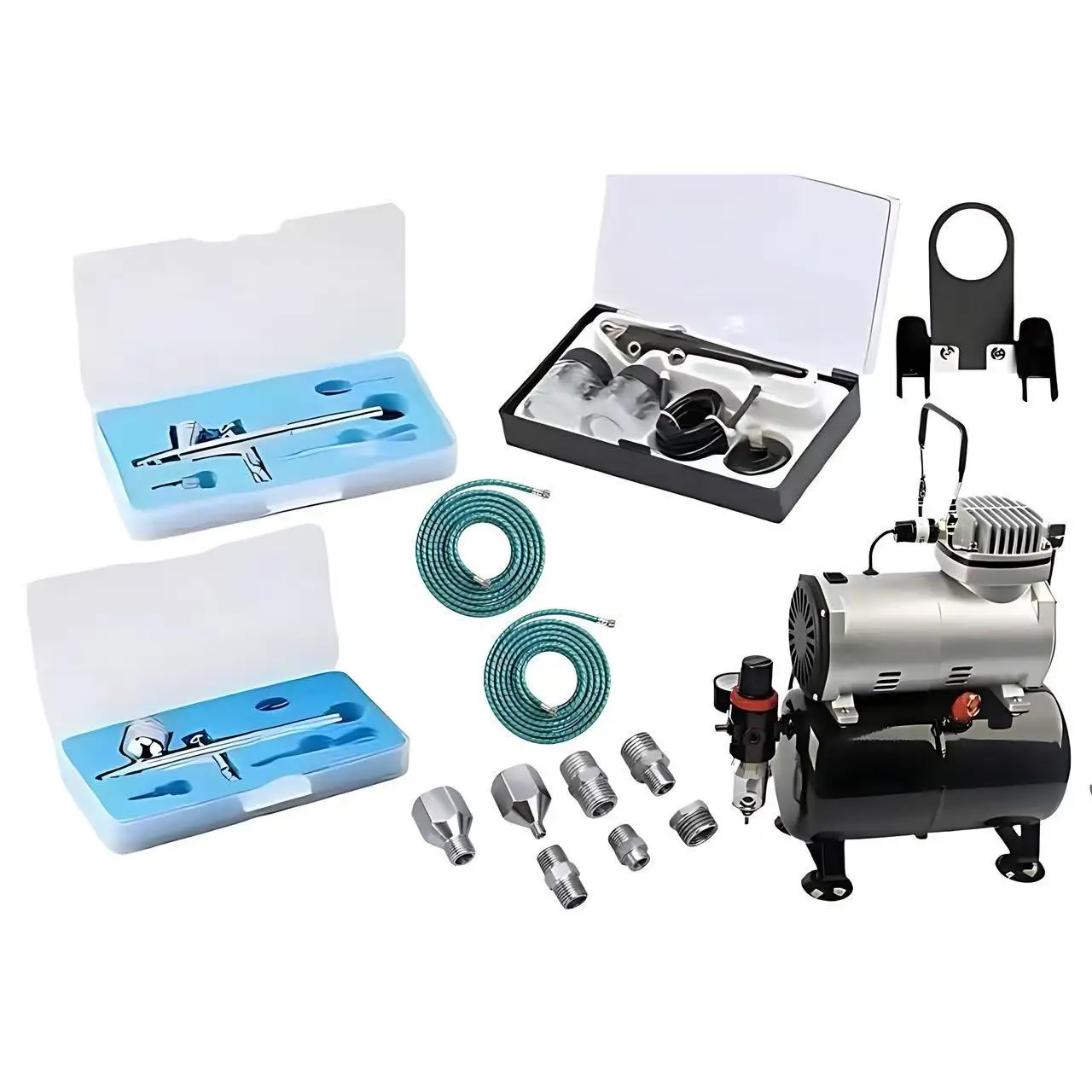 Mini Air Pump Small Air Compressor Cake Spray Painting Tattoo Spray Gun Spray Gun Set