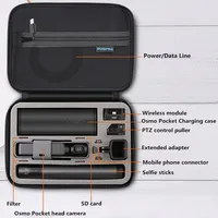 Portable Handheld Gimbal Camera Storage Bag Carrying Case For DJI OSMO Pocket 1 / Pocket 2 Action Camera Accessories