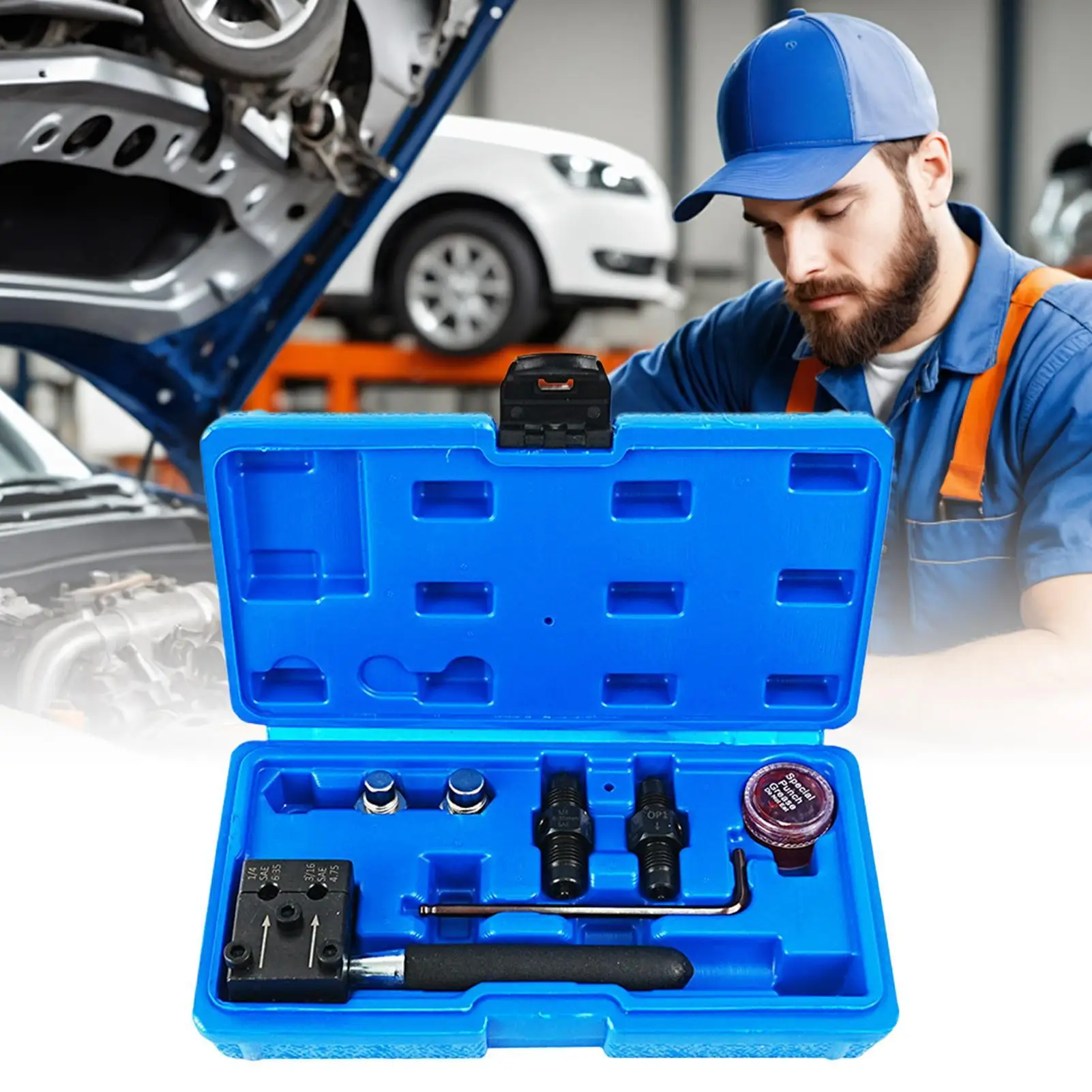 

Double Flare Tool Multifunctional Manual Professional Handheld Hydraulic Brake Line Tool For Automotive Truck Motorcycle Pipe