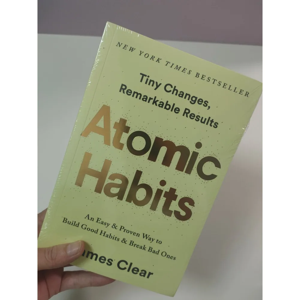 العادات الذرية بقلم جيمس واضحة طريقة ثابتة سهلة لبناء عادات جيدة كسر سيئة كتب التحسين الذاتي للإدارة الذاتية #3
