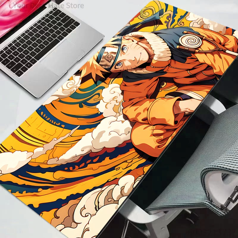 Grand tapis de souris Naruto, tapis de bureau pour ordinateur, clavier, ordinateur portable, accessoires de jeu, tapis de souris durable, anime