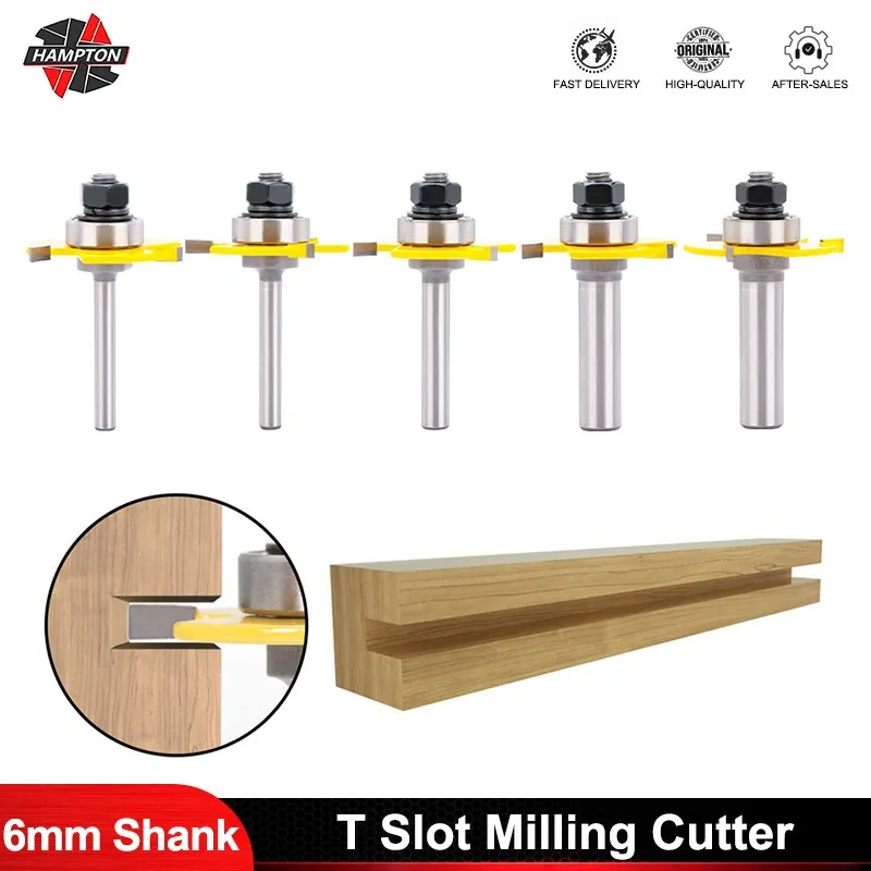 Fresa t Ranhura Ranhura Conjunto Conjunto Conjunto Roteador Bit mm mm 12 mm Shank Shank Flauta Ferramenta de Trituração de Madeira