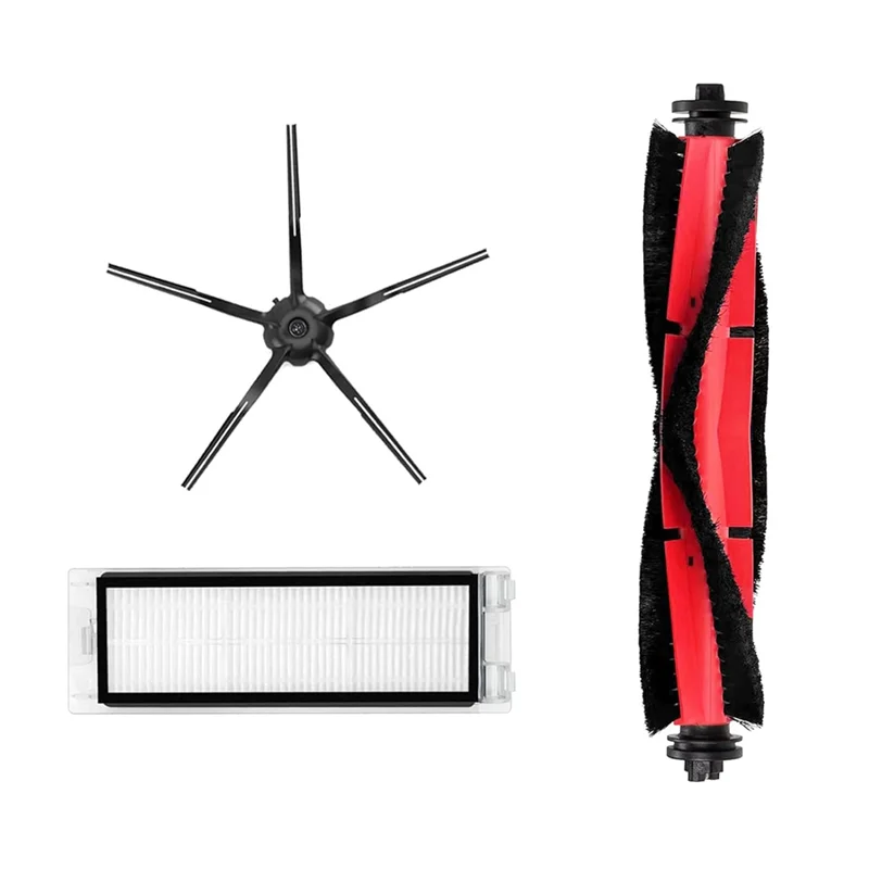 SANQメインブラシ、HEPAフィルター、サイドブラシ交換部品（図示）、Roborock Q5/Q5+掃除機用プラスチック製掃除機部品