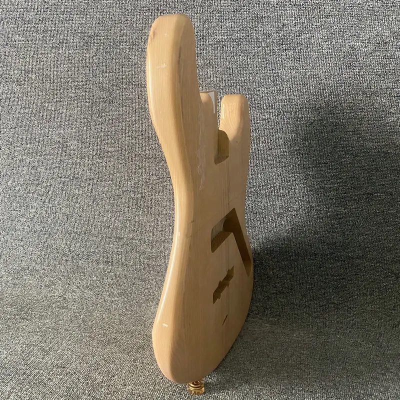 

KB312 твердая древесина ASH, джазовая басовая поверхность, грязные и повреждения, правый электрический бас, полуфабрикат, басовый корпус для DIY
