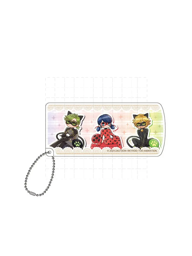 Game Marinette Dupain-Cheng Plagg Clara Wayhem Adrien Agreste Keychain Doll Anime Acrylic Keyring Pendant for Gift