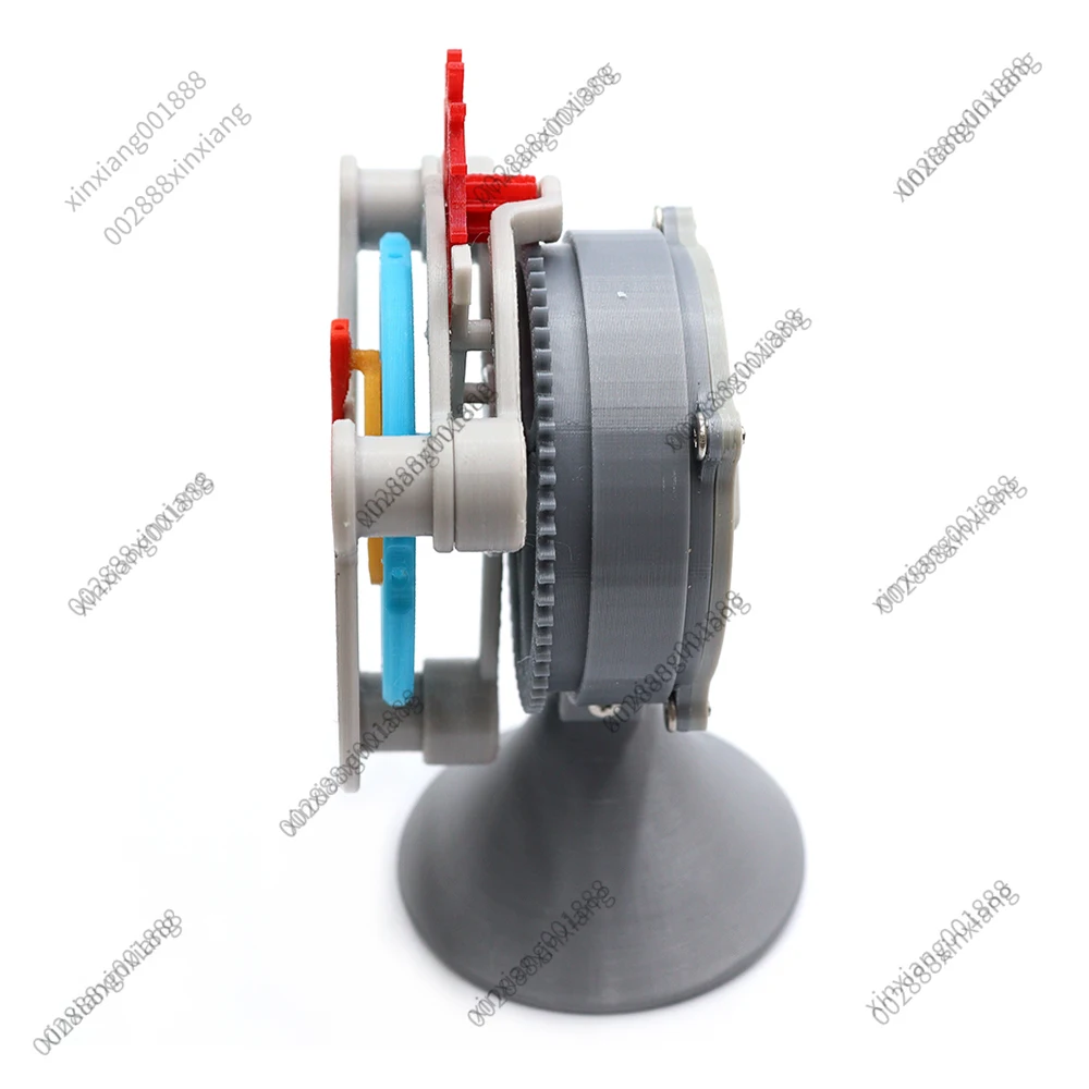 3D Printed Tourbillon Gear Drive Mechanical Model Clockwork Power Device Rotating Escapement Structure Stress Relief Fidget Toy
