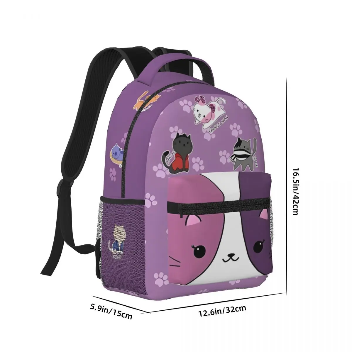 Aphmau-mochila impermeable de gran capacidad para niños y niñas, morral ligero para estudiantes, 17 pulgadas