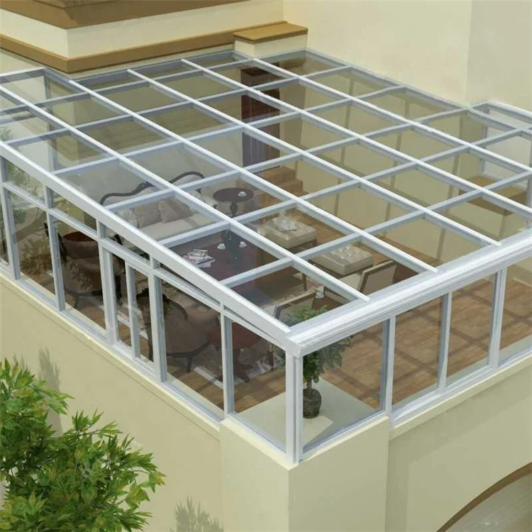 Conservatory With Electrics Freestanding Retractably Structures Garden Winter Double Glided Greenhouses Garden Winter