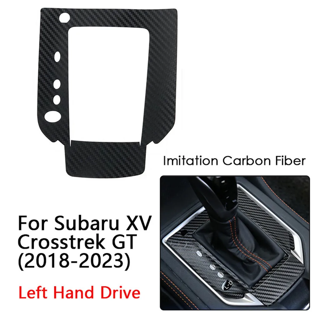 For Subaru XV Crosstrek GT 18-23 Car Accessories Central Control Gearbox Shift Panel Decoration Cover Trim Stickers Carbon