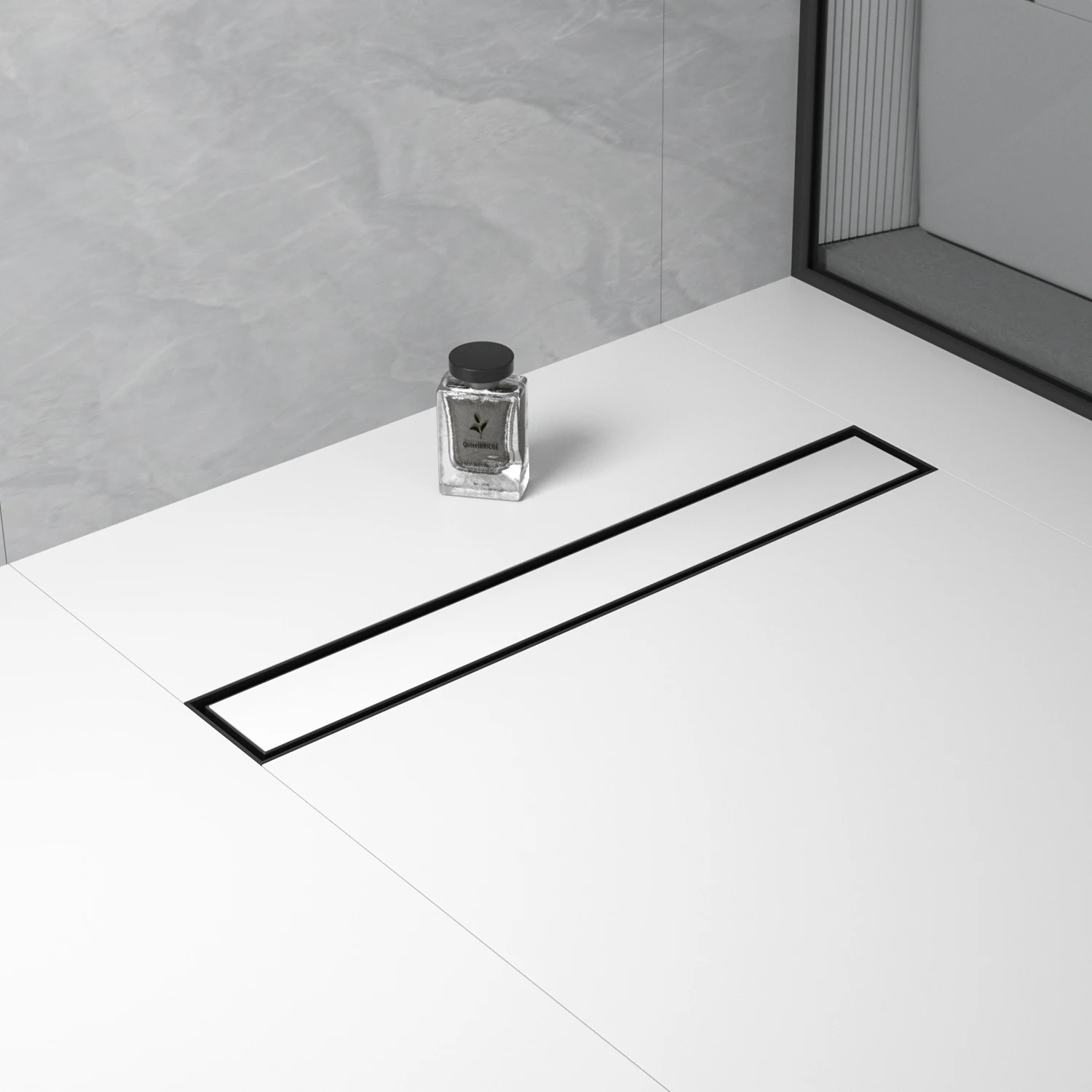 US Warehouse 24 Inch Black Linear Shower Drain 304 Stainless Steel CUPC Certified Dropship Friendly