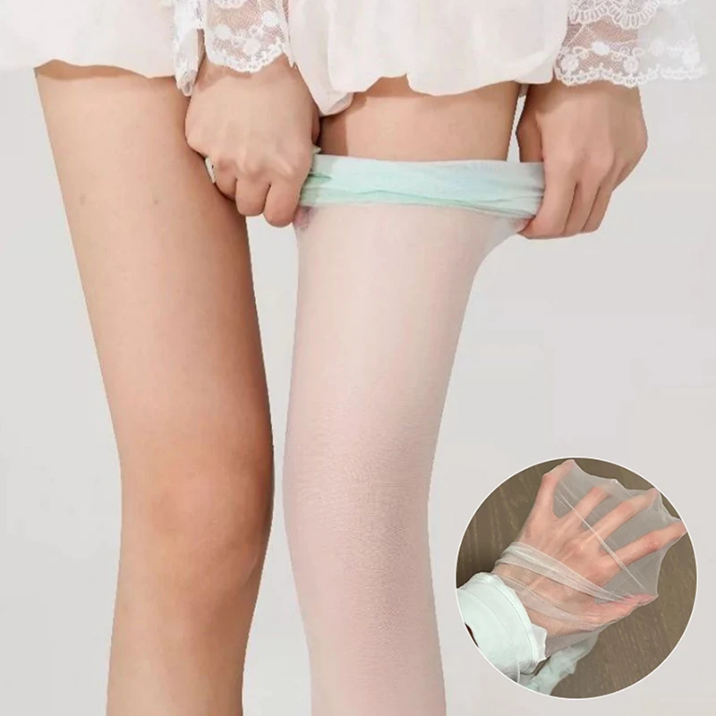 New Green Stockings For Women Summer Thin Sunscreen Whitening Natural Skin Pantyhose Smoothing And Leg Brightening Stockings