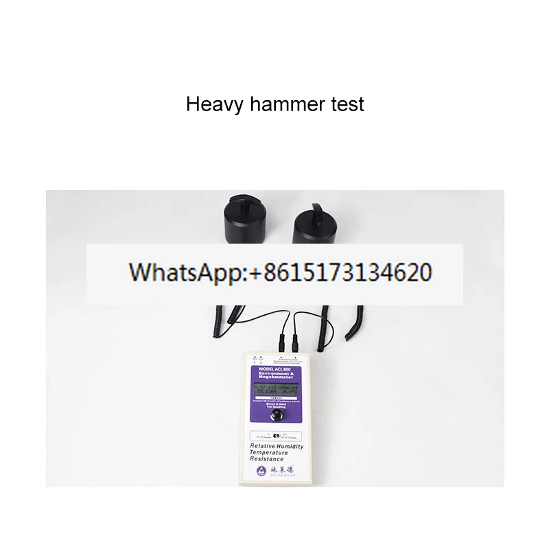 FEITA Heavy Hammer Surface Resistance Tester Anti-static Table Pad Digital Display Screen High-Precision Testerd ACL-800