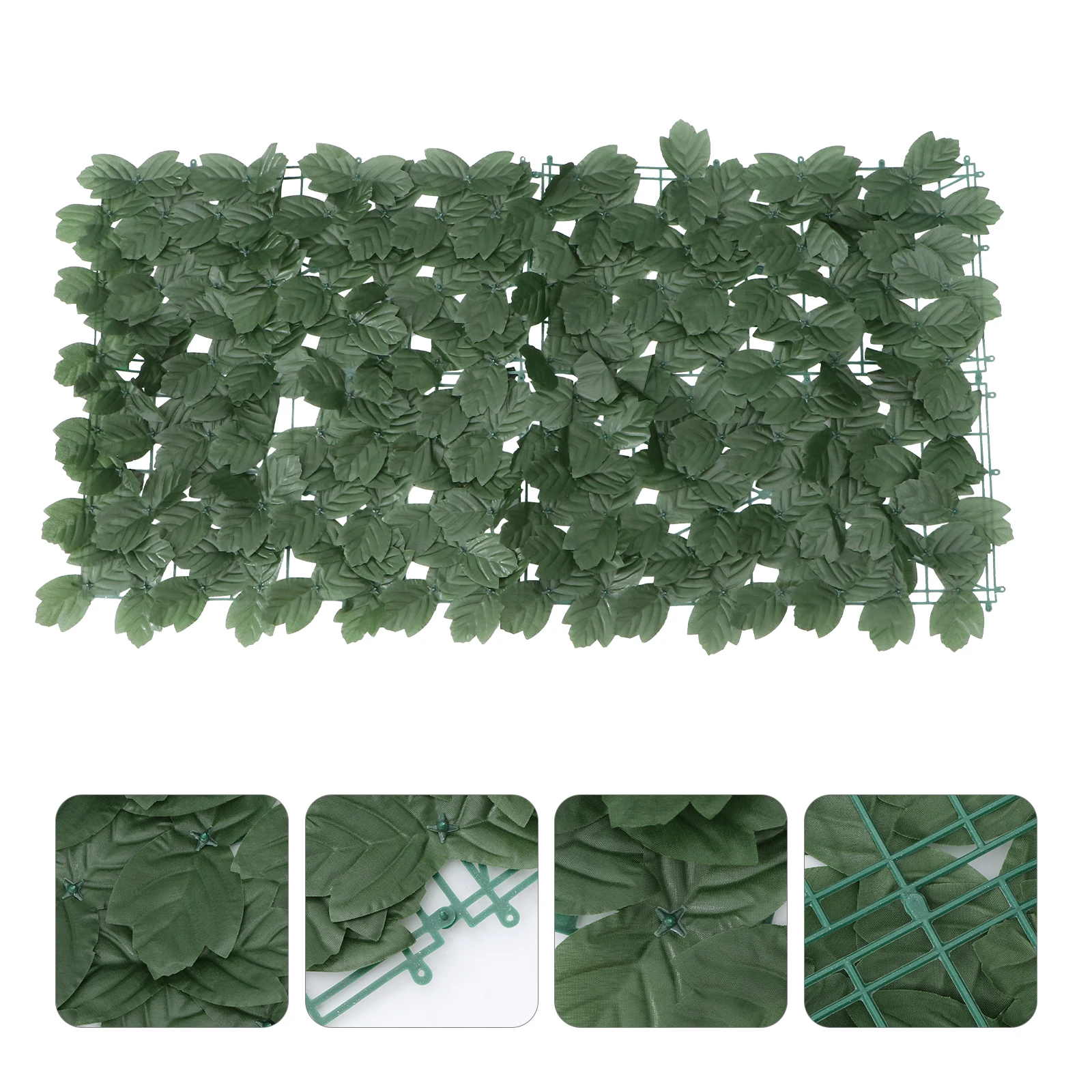 

Simulated Leaf Fence Garden Fencing Leaves Balcony Privacy Screen Faux Plants Fake Vegetation Artificial Hedges for Fences