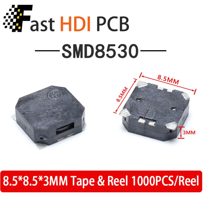 SMD Buzzer Active Passive 8530/7525/5020/9650 etc./High Temp Resistant RoHS/Multiple Models & Voltages(3V/5V)/Factory Direct SMD