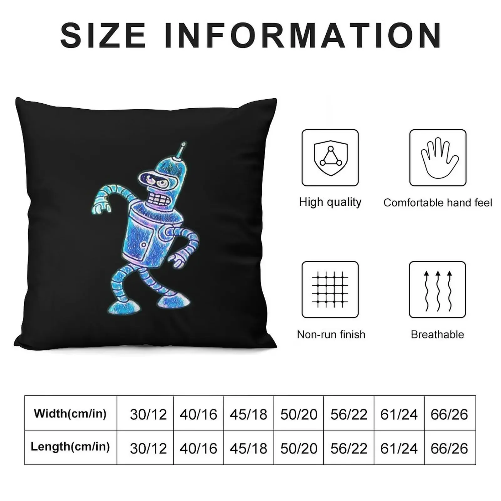 Bender Strut Midnight Edition Throw Pillow Pillowcase Cushion Cover For Sofa christmas cushions covers pillow