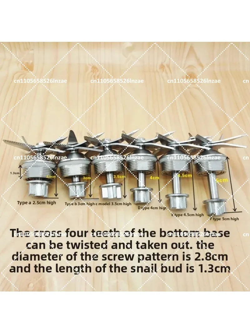 Soymilk Machine Wall Breaker Cooking Machine Juice Extractor Accessories Quad Slot Knife Set