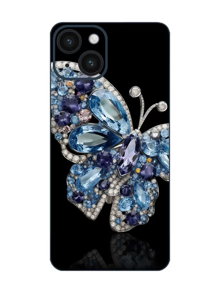 Feminine Beauty Joyful Nature Celebration Butterfly iPhone 14 Back Film, Blink Detail, Óscar Domínguez Inspiration