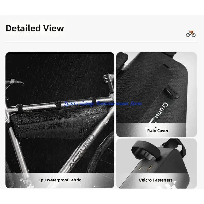 G7NF Road Bikes Cycling Front Frame Storage Bag Road Bike Triangles Bag Cycling Frame Front Bag Repair Tool