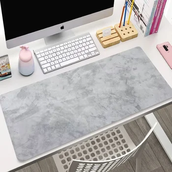 Gray Texture Pattern Mouse Pad Large Gaming Mechanical Keyboard Pads XXL Non-slip Design Computer Games Long Table Carpet Mat