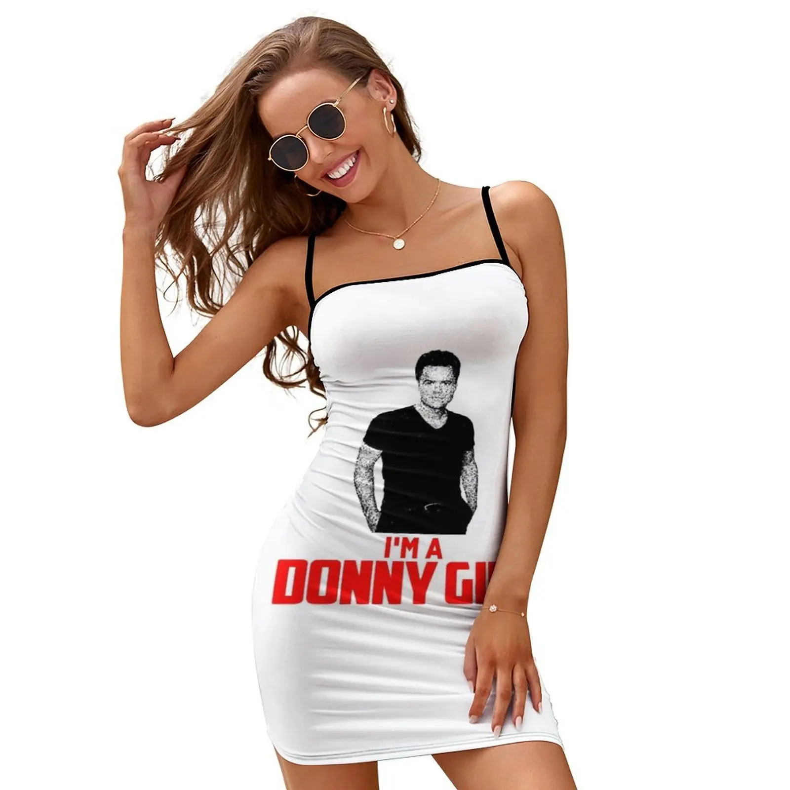 

Donny Osmond I_m A Donny Girl Slip Dress summer women's suit evening dress party dresses women