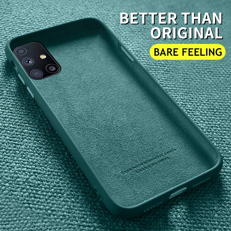 A71 M21 M31 M31S M51 Liquid Silicone Case A13 A33 A53 A52S A73 M52 For Samsung Galaxy  a12 a22 a32 a52 a72 m32 A23 A50 A54 M22 - náhled 4