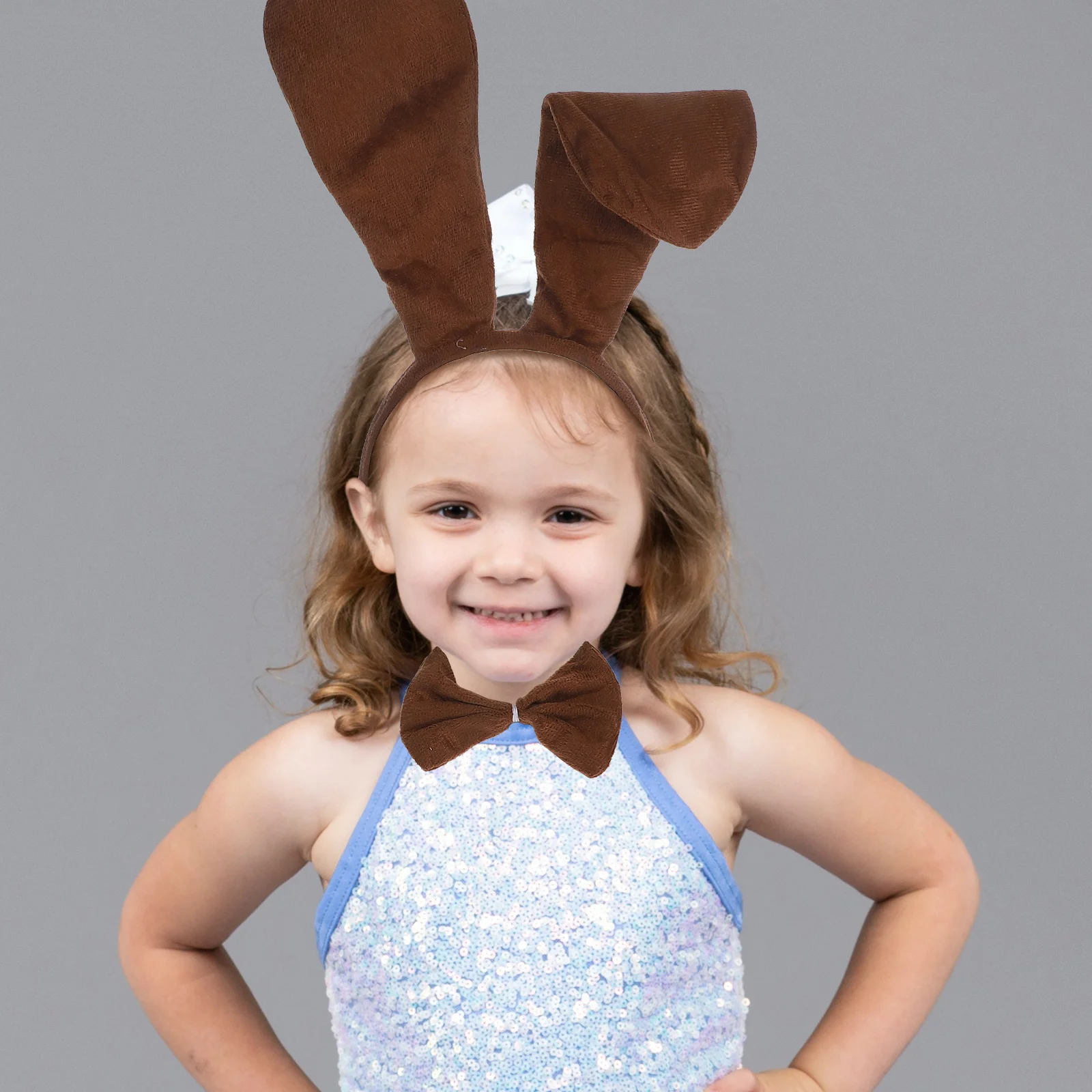 Детский костюм для собаки, повязка на голову, галстук-бабочка с хвостом, легкий удобный наряд для щенка для праздничных вечеринок, костюм для собаки, кофе