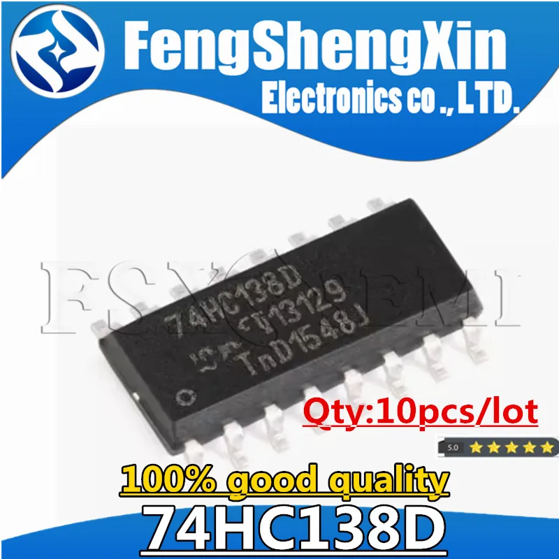 10pcs/lot 74HC138D SOP-16 SN74HC138D 74HC138 3-To-8-Line Demultiplexer