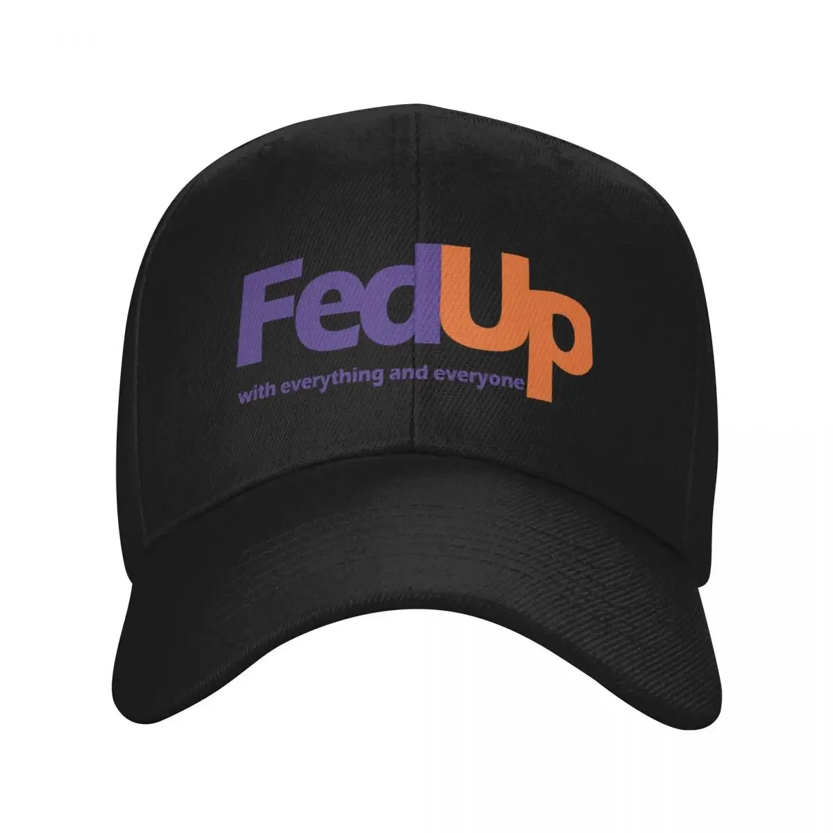 

fed up with everything and everyone Baseball Cap black Sun Hat For Children Uv Protection Solar Hat Men Caps Women's