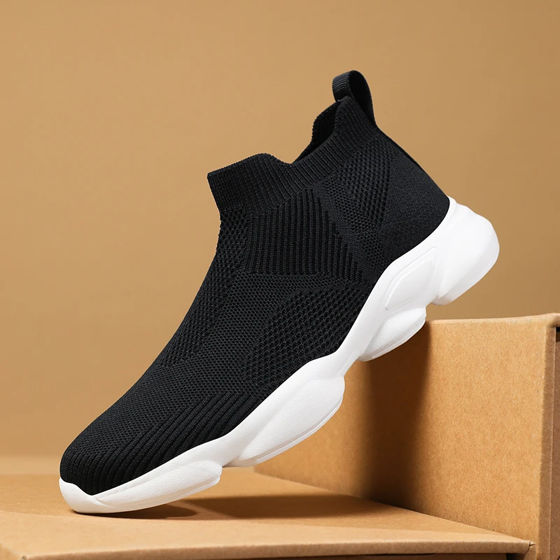 

Trainers Breathable Soft Sole Sports Casual Shoes Fashion Lace-up Thick-soled White Shoes Tenis Masculino Mens White Sneakers