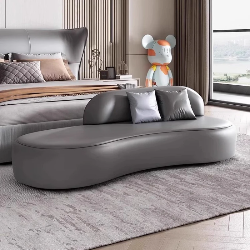 xx-Salon Designer Bedroom Bench Nordic Minimalist Modern Ergonomic Bedroom Bench Lazy Ergonomic Relaxing Tabourel Ue Furniture* view 4