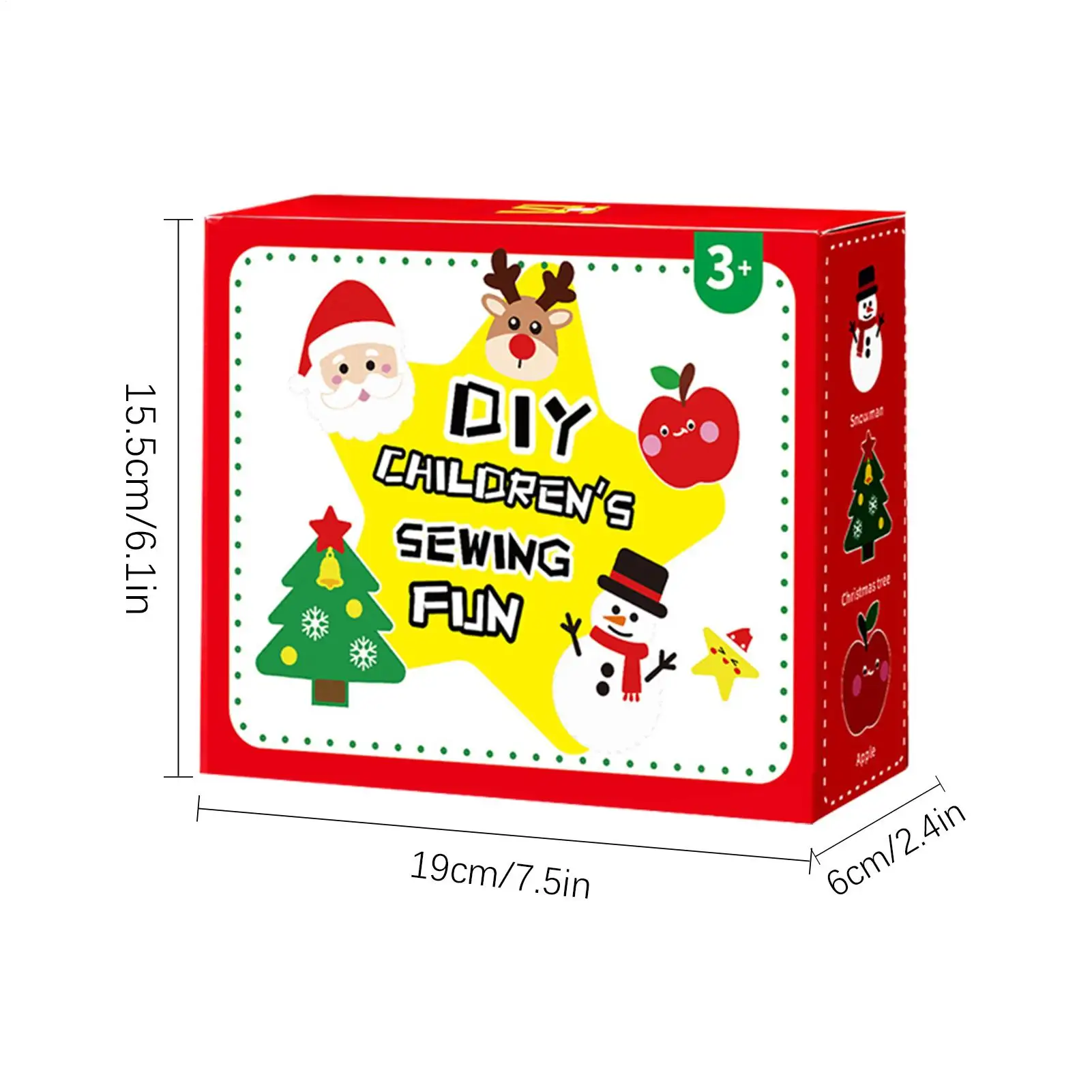 مجموعة خياطة عيد الميلاد للأطفال DIY Craft Make 6 زينة للأطفال ألعاب تعليمية لحفلات الأعياد هدايا مصنوعة يدويًا لمرحلة ما قبل المدرسة #6