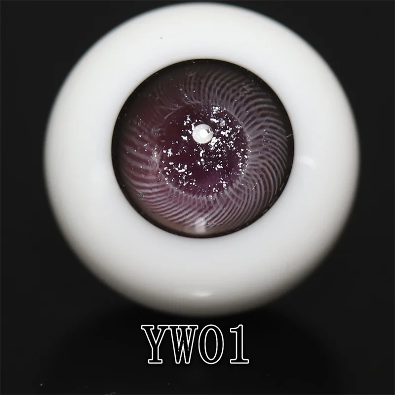 GYW Puppe Bling Augen Glas Augäpfel für 1/3 1/4 1/6 1/8 1/12 BJD Puppe Zubehör rund Verschiedene Größen 8MM-18MM