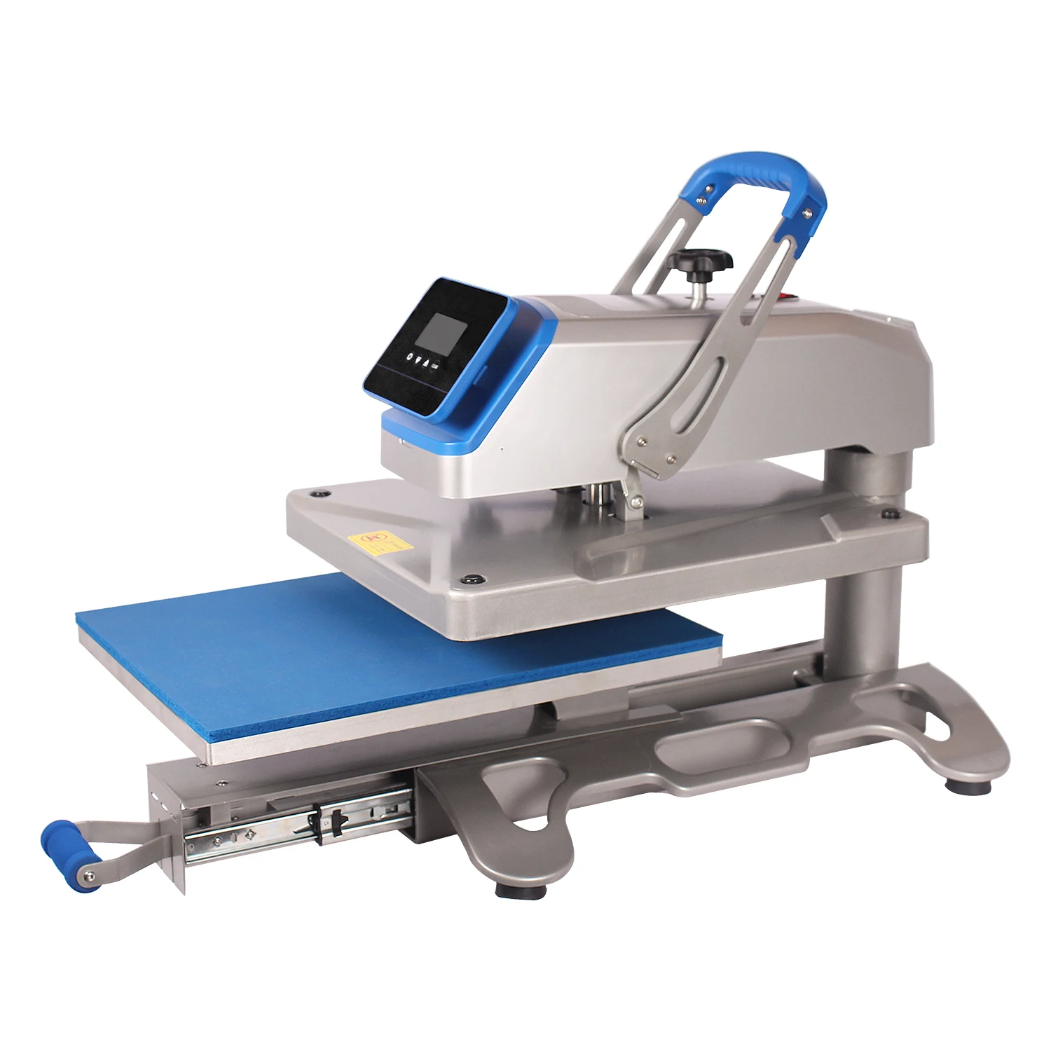 New design lower plates replaceable 16x20 manual swing away slide out tshirt printing sublimation heat press machine with drawer