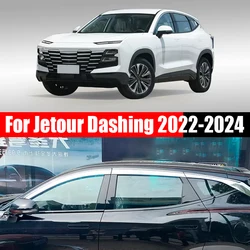 for Jetour Dashing 2022 2023 2024 Electroplated silver rain shield for car windows