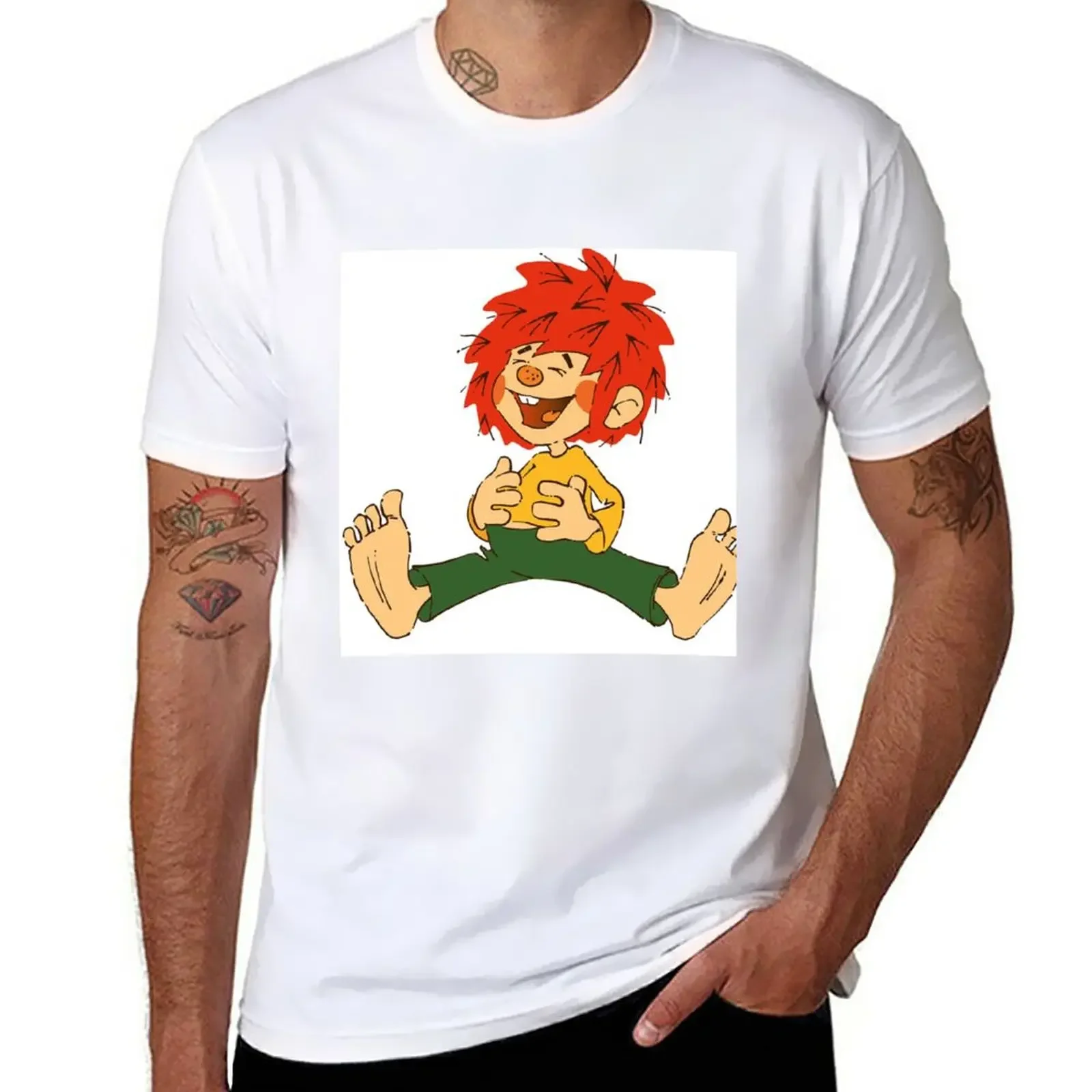 

New Pumuckl is an invisible goblin for everyone with red hair T-Shirt summer top boys white t shirts mens funny t shirts