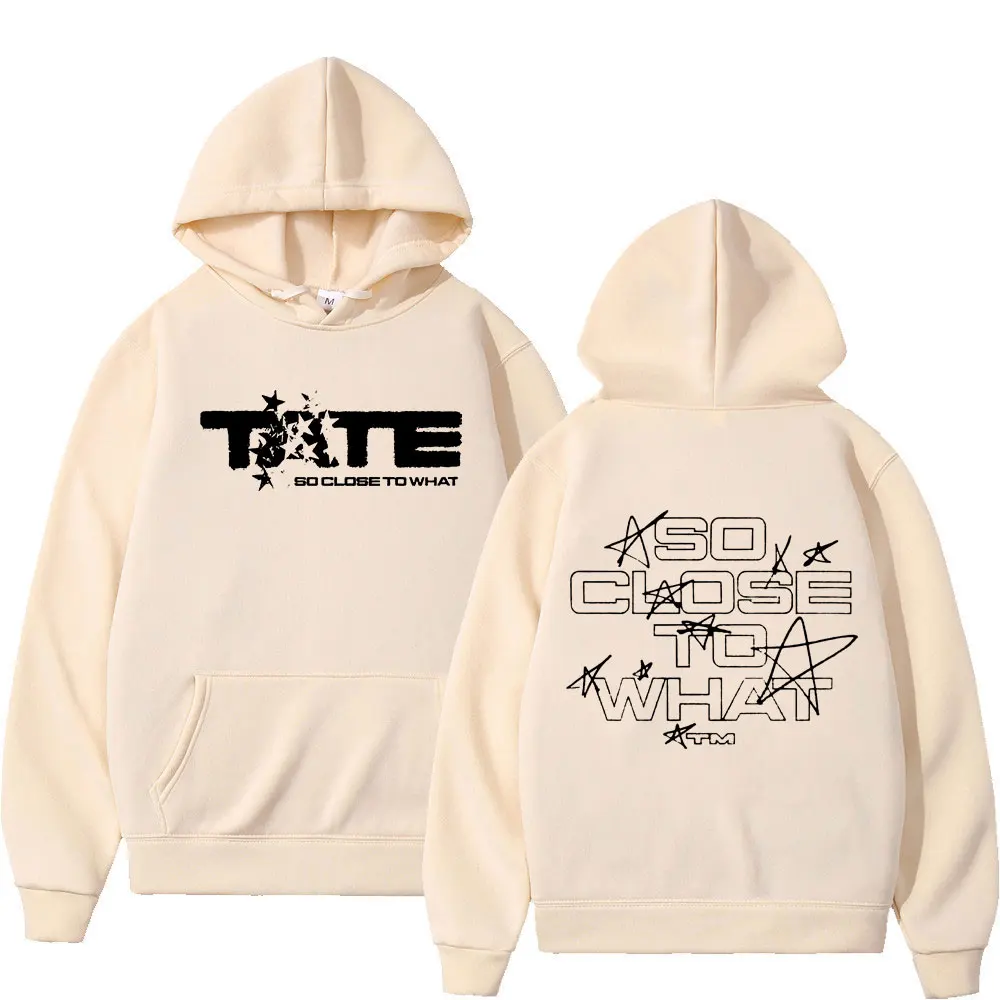 Men Women Clothing Long Sleeve Hooded Sweatshirts Tate McRae So Close To What Album Hoodies Fleece Vintage Oversized Pullovers #5