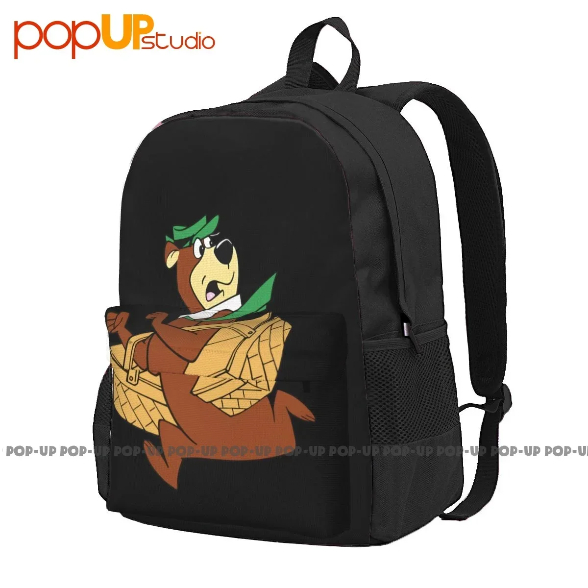 Hanna Barbera Yogi Bear P-509 Large Capacity Backpack Gym Softback Storage Bag Clothes Backpacks