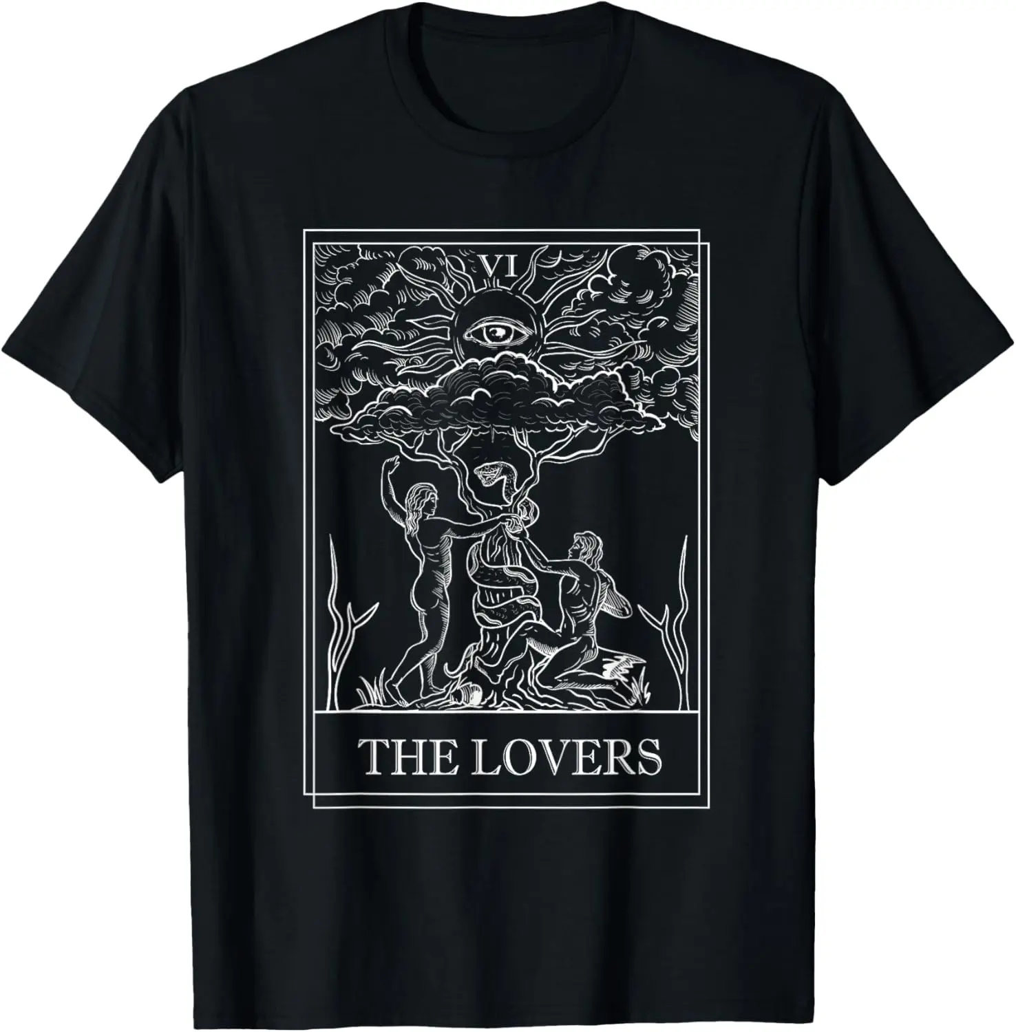 The Lovers Tarot Card VI 6 creation Goth for women and men T-Shirt