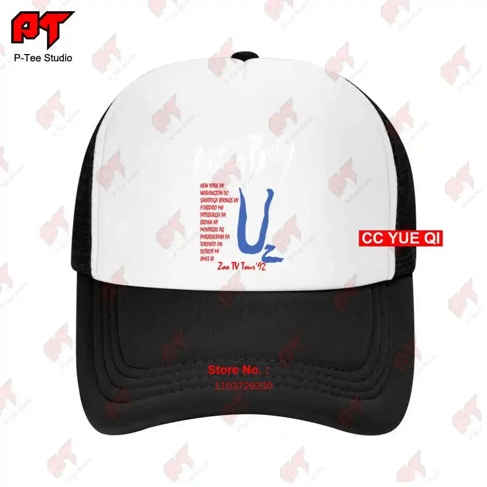 U2 Zoo Baby Achtung Tour 92 Tv Vintage Concert Style Stitch Baseball Caps Truck Cap R2C1