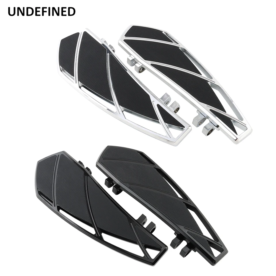 XMT-MOTOR Repose-pieds Universels 10mm Moto Highway Noir - Compatible Harley Road King FLHR 1995-2020
