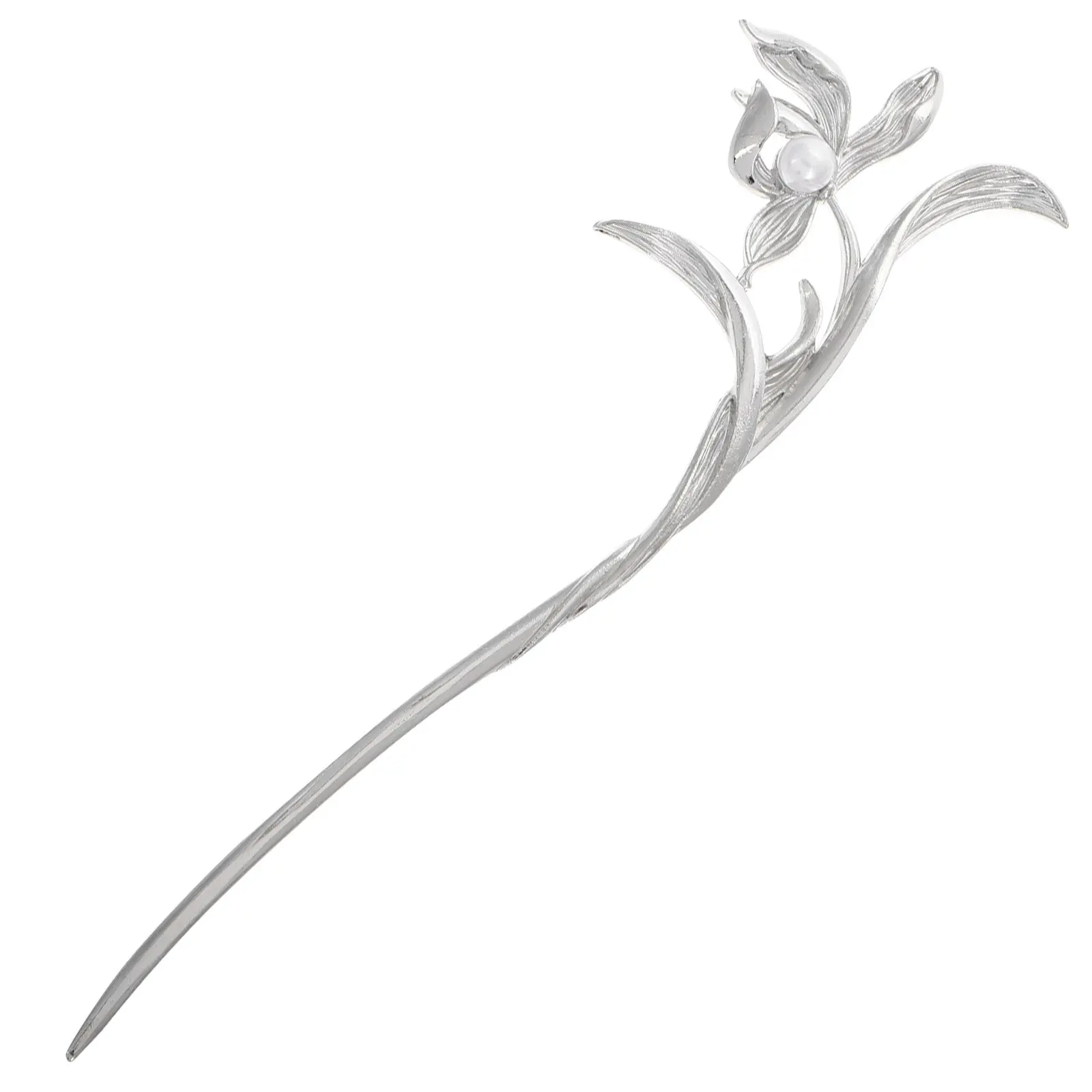 

Metal Pearl Hairpin Modern Chinese Design Stick For Bun Ponytail Updo Vintage Hair Accessories Decorative Hair Chopsticks