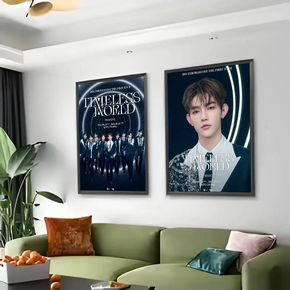 Band Z-ZEROBASEONE-E Singer Kpop Z-ZB1-Zone One Poster Art painting poster with prints Home bedroom living room decoration gift - view 4