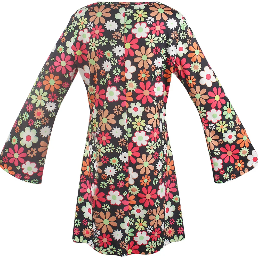 ハロウィン レトロ 60年代 70年代 ディスコ衣装 ヒッピ - Women'S Accessories In The 60S のレビューと価格