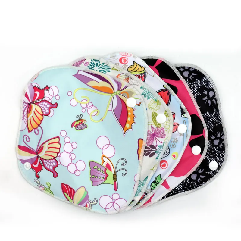 1 Piece Women's Sanitary Clogs Pads for Menstruation Reusable Gaskets Washable Sanitary Napkin Panty Liners Menstrual Pads