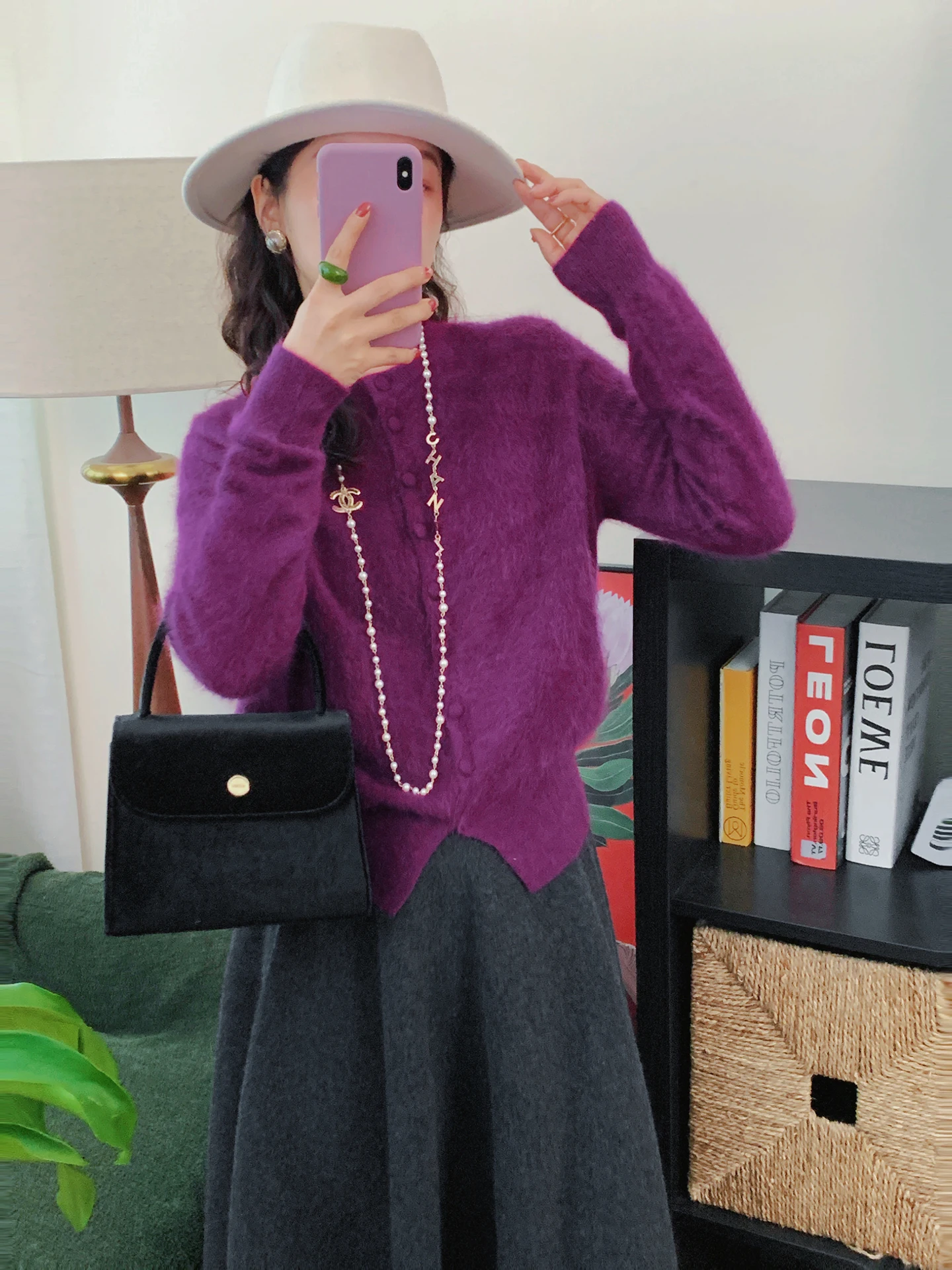 

00% Camere ort Knitted Open Cardigan Women's Autumn Winter Warm Soft Fce round Ne Sweater Commute Sle