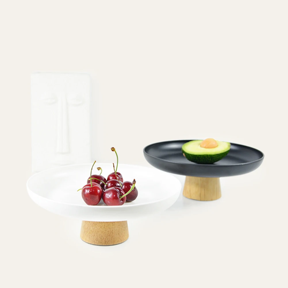 

Bamboo ABS Tray Round Storage Jewelry ganizer Desktop Kitchen Bedroom Sundries High Quality Large Capacity Stable