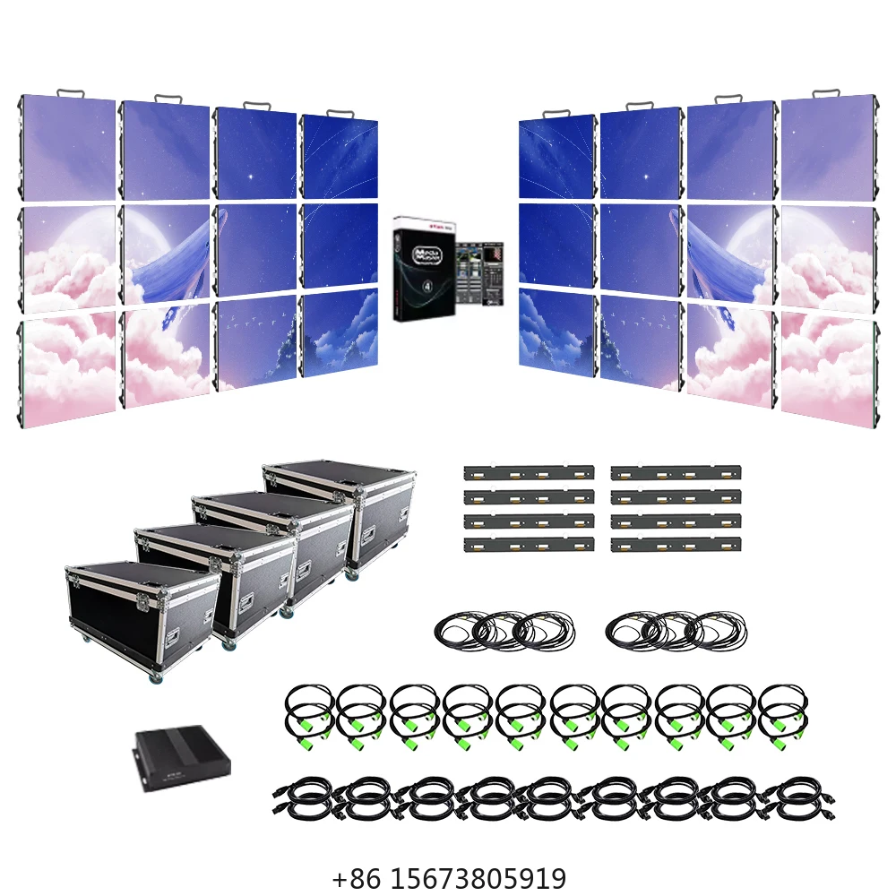 

P3.91 500*500mm Outdoor Fixed 90 Degree Building Rooftop Curved Corner Advertising Led Screen Display LED Wall