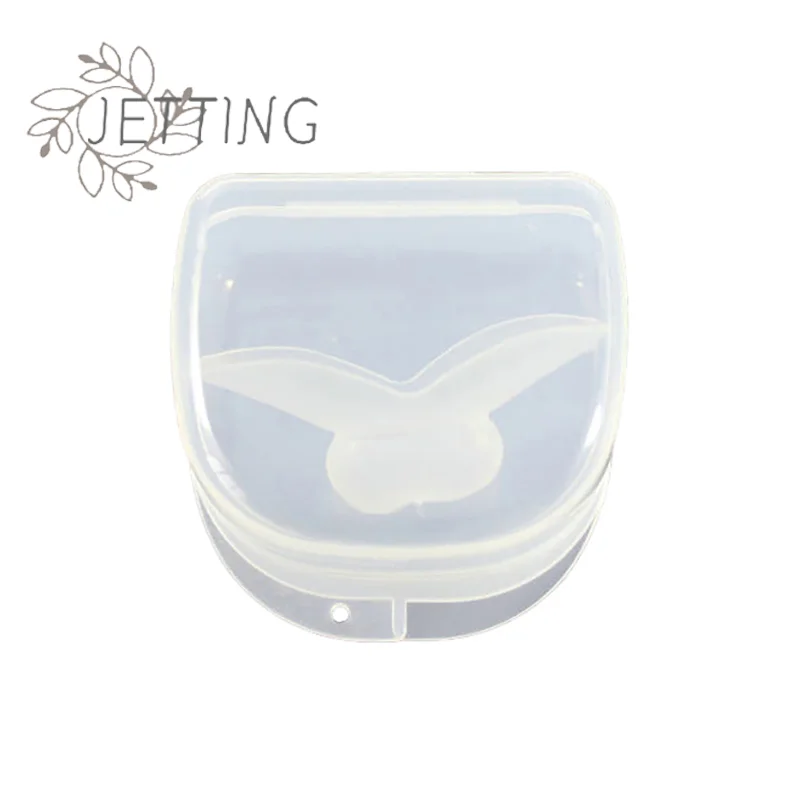 Hot 1pc Anti Snoring Mouthpiece Device Tongue Medical Silicone Sleep Guard Tongue Retain Breathing Aid Snore Apnea view 4