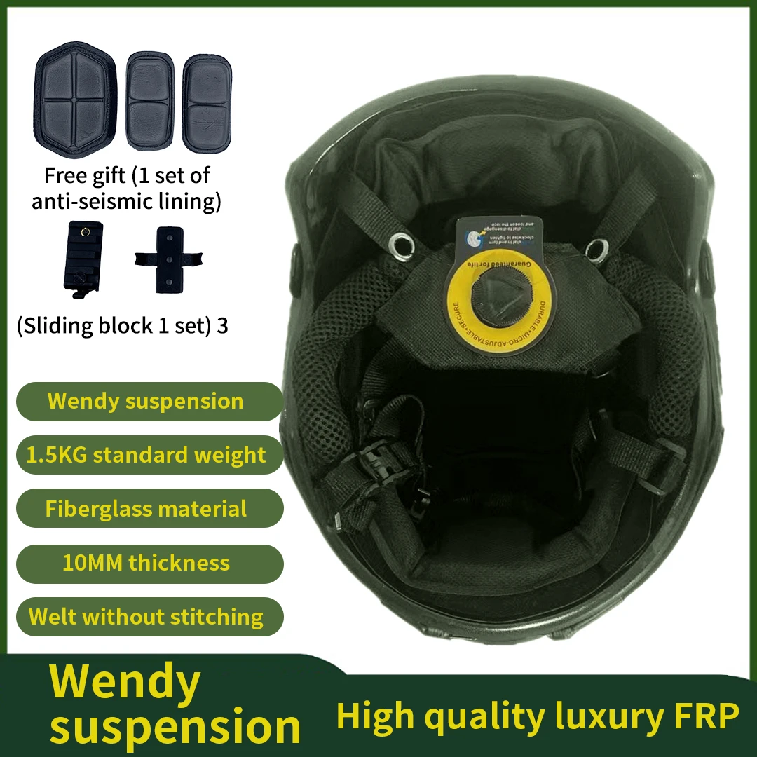 Fast Tactical Helmet Adjustable knob Thicken ABS Outdoor  CS Protective Equipment Suitable Head Wendy Helmet