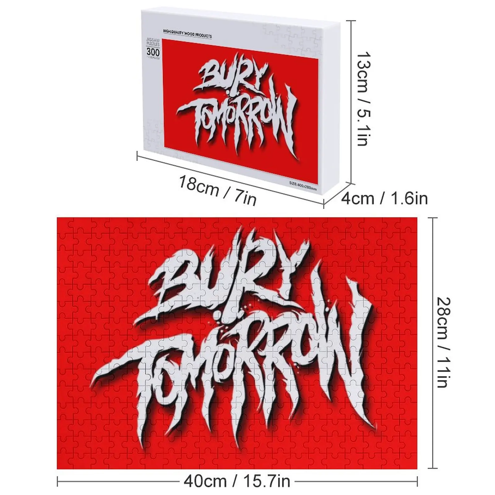 화이트 로고 직소 퍼즐 맞춤형 나무 장식 그림 퍼즐